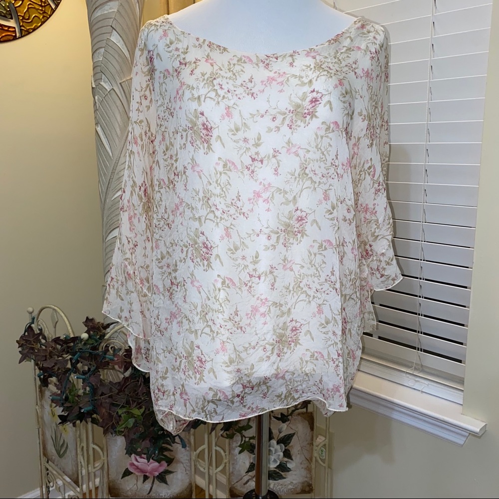 Piazza Roma Italy Silk Blouse